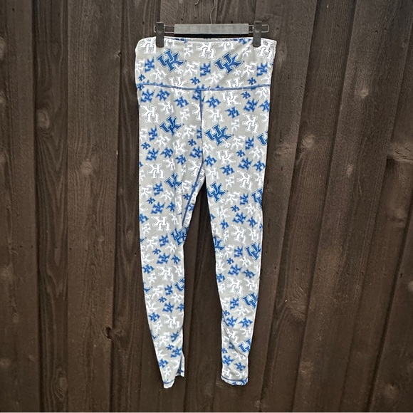 Zoozatz University of Kentucky UK leggings stretch Kentucky Blue Gray size Large - Picture 1 of 8